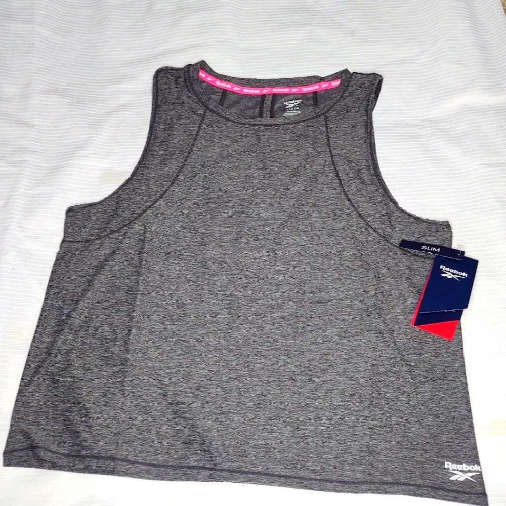 NEW Reebok Grey Gym Tank Top Size Large - Picture 1 of 8